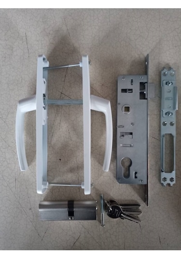 Pvc - Pen Silindirli Kapı Kolu Kilit Seti