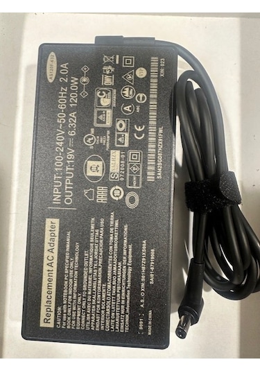 19 Volt 6.32 Amper Notebook Adaptör 120 Watt Asus Uyumlu Notebook Adaptör 5.5 Mm 2.5 Mm
