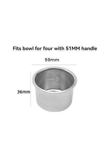 Flybuy Delonghi Dedica Ec680 Kahve Makinesi C İçin 51mm 3 Kulak Koyu Kahverengi Portafilter Koyu Kahverengi