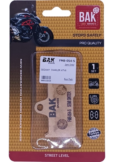 Bak Brakes Fmb-054-s Segway, Cf Moto Atv Utv. Arka Fren Balatası Yarı Sinter Kalite