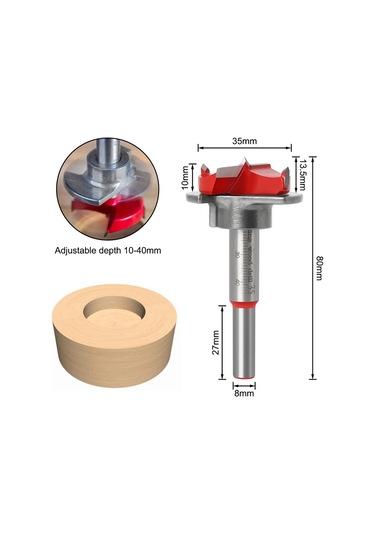 Menteşe Matkap Kombinasyon Seti Menteşe Ahşap İşleme Açıklık Bulucu