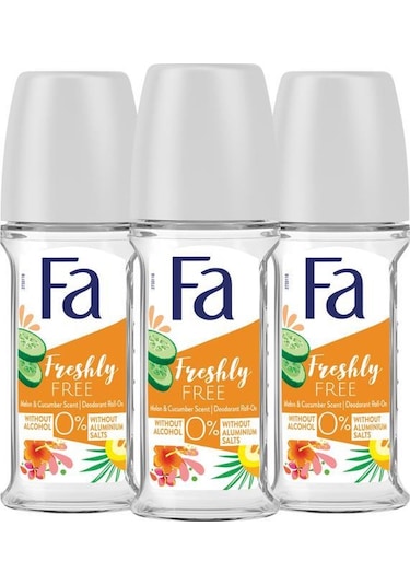 Fa Cucumber&Melon Roll-On Deodorant 50 ML x 3