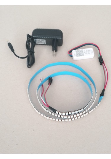 Ws2812B Tak çalıştır vaziyette Argb 144Lü Şerit Led 5V