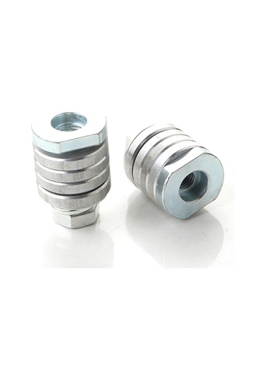 Singree M10/m14 Vida Bağlantılı Çelik Açılı Taşlama Adaptörü - 44.3x32x17mm Gümüş Renk