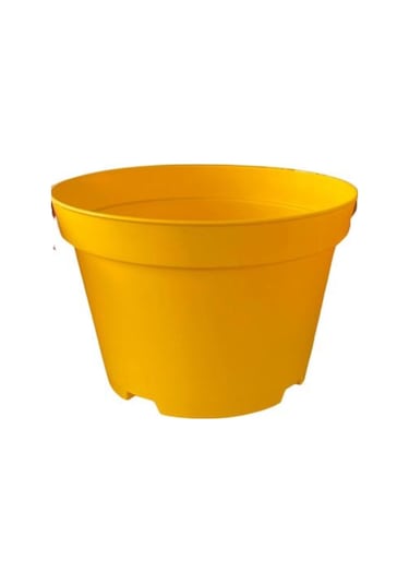 Katı Plastik Sukulent Saksısı 5 Adet Sarı 8.5 Cm