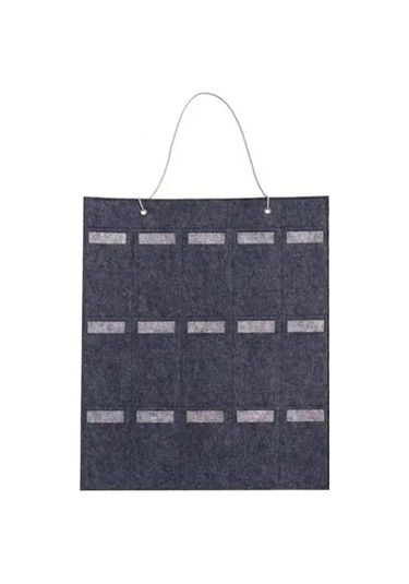 Gri 15 Yuvaları Keçe Gözlük Güneş Gözlüğü Gözlük Standı Tutucu Depolama Ekran Asılı Çanta Duvar Cep Saklama Kutusu Organizatör Gri Gri