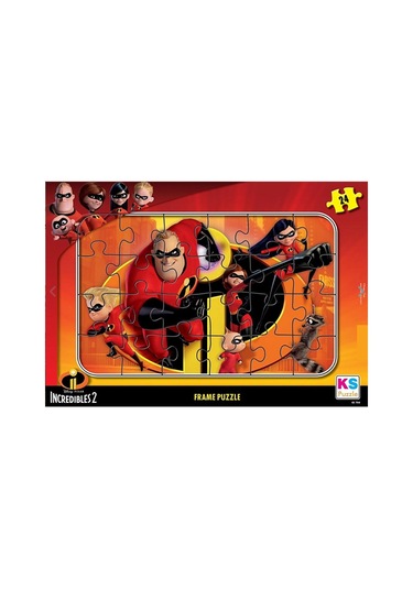 Disney Pixar The Incredibles 2 Inanılmaz Aile 24 Parça Frame Puzzle