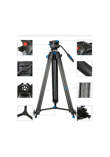 Deyatech Nest 777 Video Kamera Dslr Tripod+ Monopod
