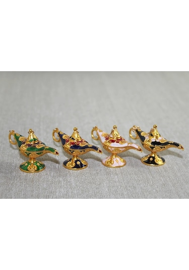Buğz Mineli Metal Alaaddin Lambası Model 7