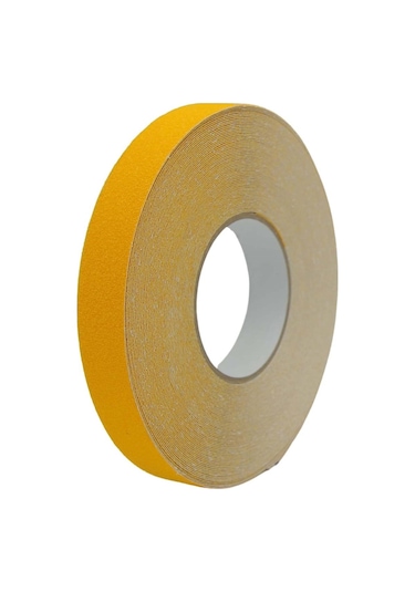 Sarı Zemin Merdiven Kaydırmaz Bant 25Mmx25Mt