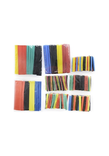 164 Adet Renkli Makaron Seti Daralan Makaron Kablo Koruyucu Kılıf