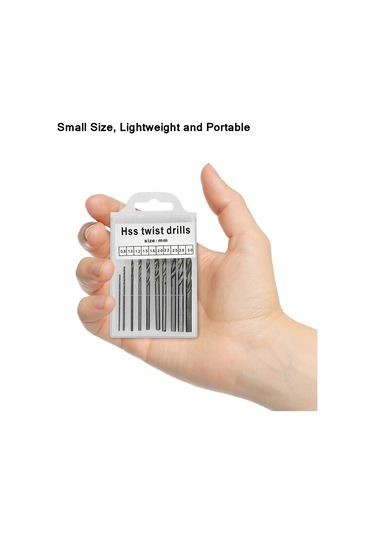 Kangvka 10 Adet Hızlı Çelik Matkap Ucu Seti 0.8-3.0mm - Taş, Ceviz, Bodrum Delme Ve Oymacılık Aracı