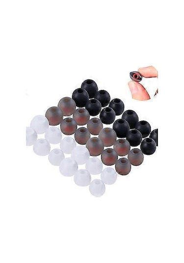 Özelleştirilebilir Kulak Tıkacı Yedek Kulaklık Kulak Tıkacı Yumuşak Ve Esnek Tıkacı 36'lı Paket Çoklu Renkler Şeffaf