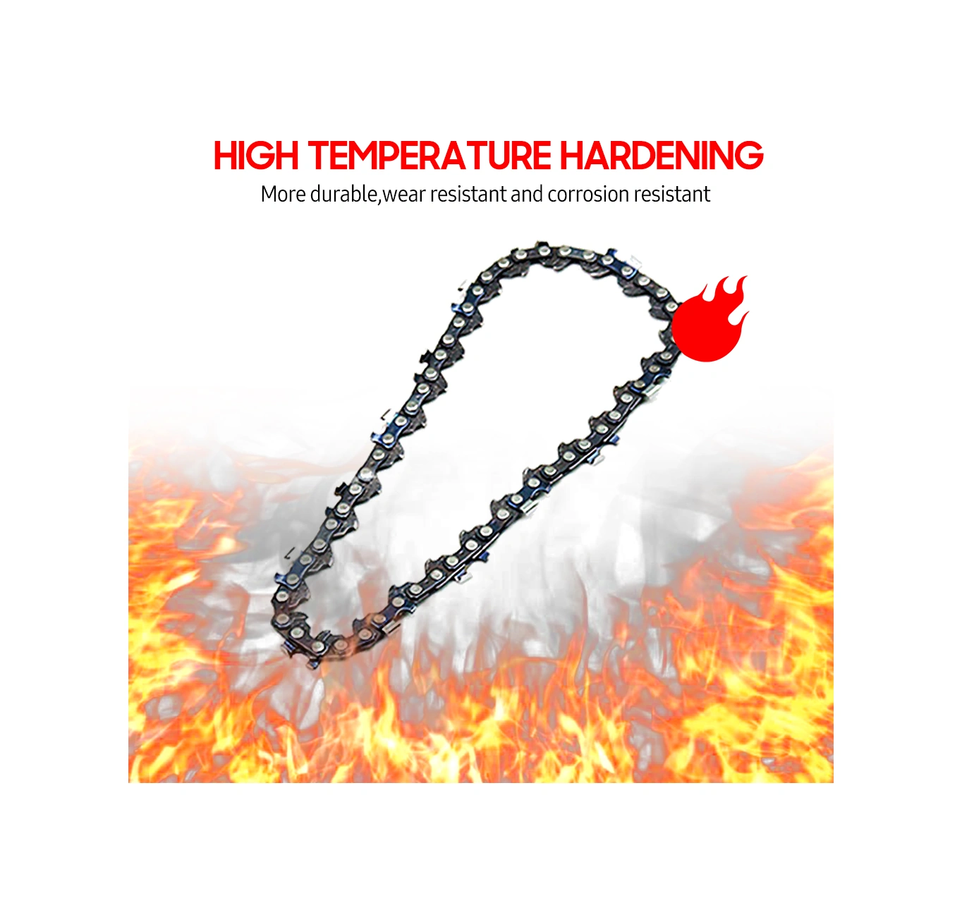 Tenfowee 65 Mangan Çelik Motorlu Testere Zinciri - 6"/8"/10" Rehber Plakaya Uygun, 8m/s Hızlı Kesim - Odun Kesim Ve Orman İşleri İçin