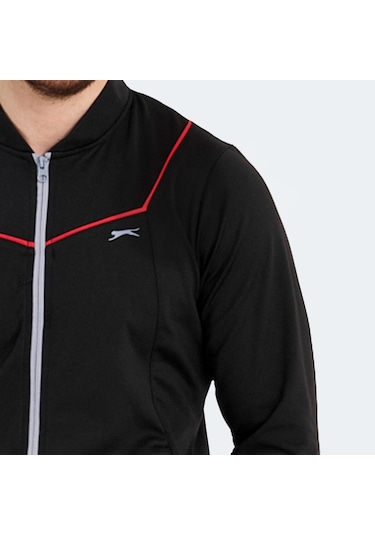 Slazenger ROOSEVELT IN Erkek Cepli Fermuarlı Siyah Eşofman Takımı