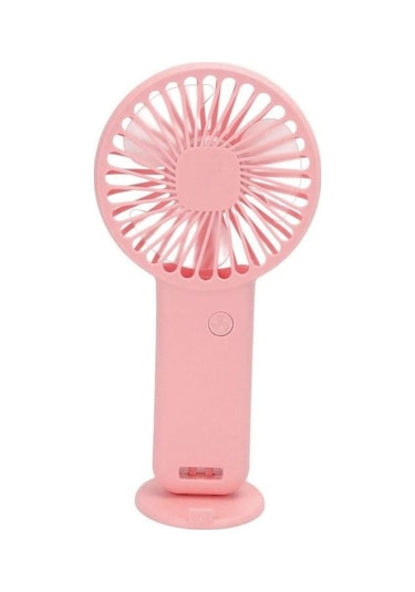 Mini Fan,telefon Tutucu,portatif El Vantilatörü Pembe 9,3x19cm