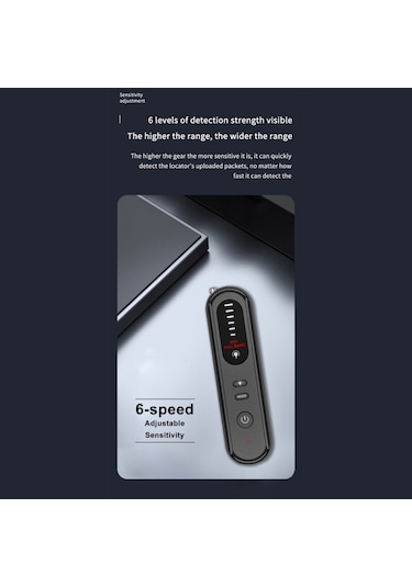Geeroyoo Gizli Kamera Dedektörü, Gps Takip Bulucu, 6 Seviye Hassasiyetli Dinleme Cihazı Dedektörü