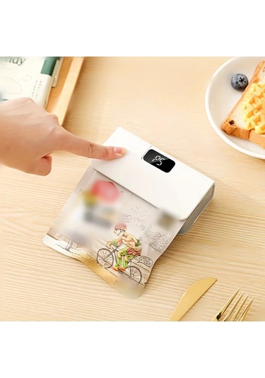 Boatshop1 Beyaz 6 Ayarlı Usb Şarj Edilebilir Lityum Pil Hızlı Mühürleme Seyahat Piknik Ve Mutfak İçin Taşınabilir Mühürleyici