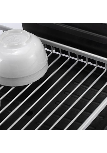 Gümüş Alüminyum Alaşımlı Bulaşık Rafı Süzgeç Mutfak Depolama Kurutma Raf Tepsisi Aşırı Lavabo Gereçleri Tutucu Drenajı Raflar Ve Amp Tutucular -