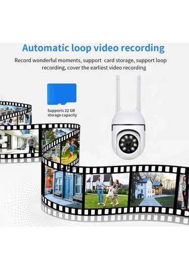Novahub Akıllı Güvenlik Kamerası 1080p Hd Ev Kamerası Gece Görüşlü Hareket Algılama 350 Eğim Bebek Evcil Hayvan Yaşlılar İçin