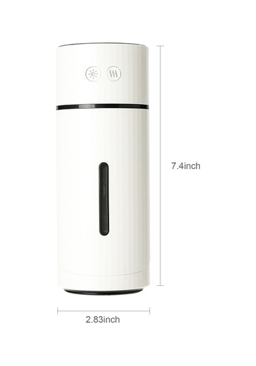 Aubyhe Ev, Ofis Ve Araç İçin Usb Usb Nemlendirici - 360 Teknikle Sürekli/ardışık Buhar Modu, 90 Açı Ayarlı, Gece Lambalı, 260ml Kapasite