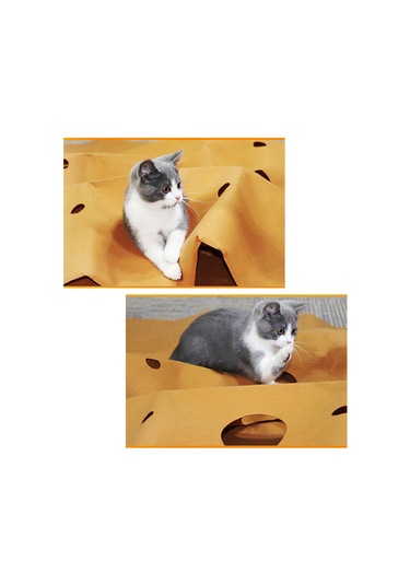 Vkemall Kedi Oyuncaklı Katlanır Yatak - Tünel Tasarımlı, Dayanıklı Ve Kolay Temizlenebilir