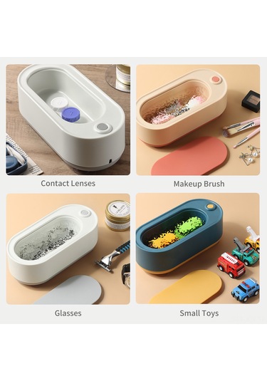 Youmex Usb Şarjlı Mini Ultrasonik Temizleyici - Gözlük, Mücevher, Saat Ve Lensler İçin Taşınabilir Beyaz Makine Lens Kapsülü