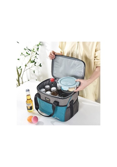 Jzcat- Piknik Yalıtımlı Çanta-15l Soğuk Çanta Sıcaklık Siyah
