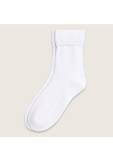 Vans Cuff It Crew Çorap C-van000qbqwhtwht Beyaz