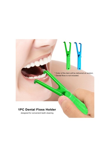 Samdoo Y Şekilli Diş İpi Tutucusu - Sağlıklı Diş Temizliği, Kolay Kullanım, Dayanıklı Plastik Malzeme, Toplu Yıkama Uygun