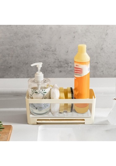 Pazly Suntek Lavabo Sünger Tutucu Taşınabilir Bulaşık Deterjanı Gri - Pratik Gri