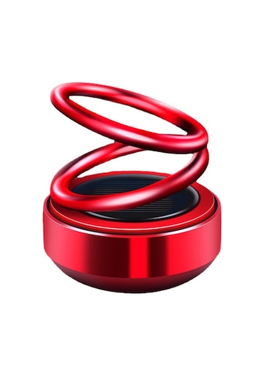 Reedark Araç Parfümü - Güneş Enerjili Döner Çift Halkalı Koku Difüzörü Mavi Elektrokaplama Diğer