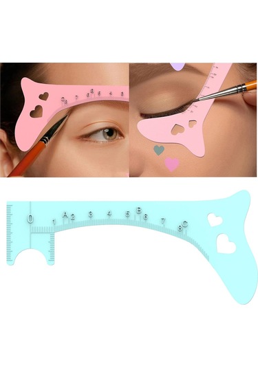 Dolıty Tanımlanmış Kaş Için Eyeliner Şablonu Kadınlar Mavi Mavi