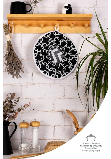 Şık Ve Pratik Demlematik: Pilav Demleme Örtüsü , Tencere Kapağı Bonesisiyah Zincir