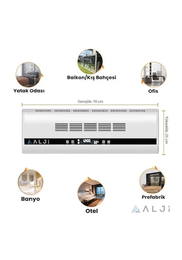 Alji 2200 W Süper Sessiz Ptc Seramik Isıtıcı Ve Vantilatör Cnk