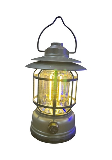 Everton Rt-28 Nostaljik Şarjlı El Feneri Kamp Lambası Ve Powerbank Yeşil Yeşil