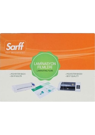Sarff Laminasyon Filmi Parlak 250 Mic 65mm*95mm