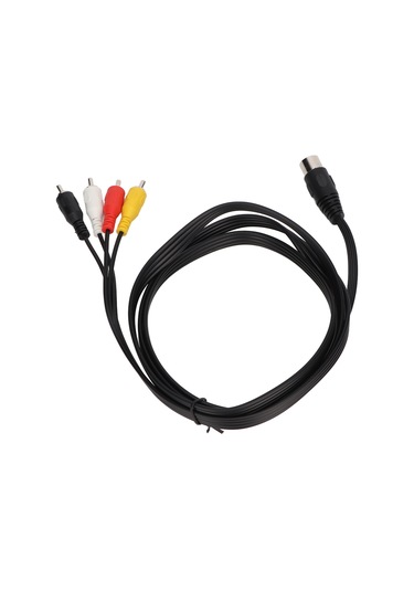 Konesam 1.5m Dın 5pın Erkekden 4rca Erkeğe Ses Bağlantı Kablosu - Saf Bakır Çekirdekli, Çift Koruma, Pvc Malzeme, Plug & Play