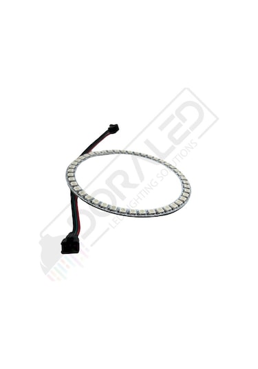 Doraled WS2812B ARGB Magic Matrix Ekran 5V Dijital Yuvarlak Pixel 35 Led Halka 96 x 77 MM