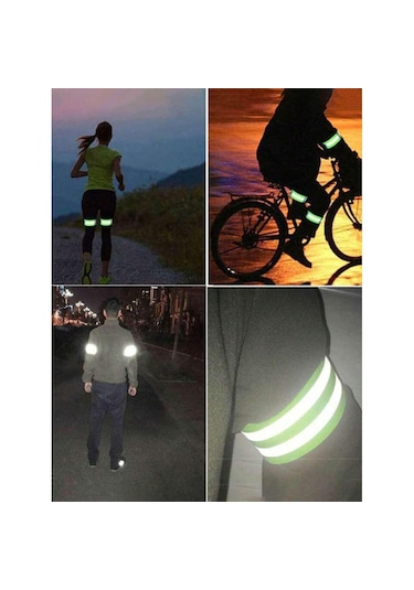 Reflektör Bant Kol Ve Ayak Bilekleri Trafik Güvenliği
