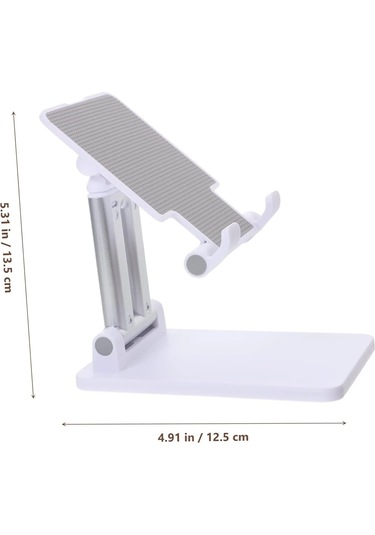 Telefon Ve Tablet Standı Yükseklik Ve Açısı Ayarlanabilir -beyaz