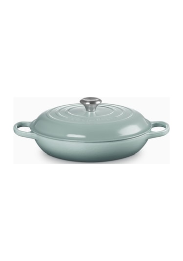 Le Creuset Gourmet Profesyonel Lüks Döküm Tencere Açık Yeşil 30 Cm