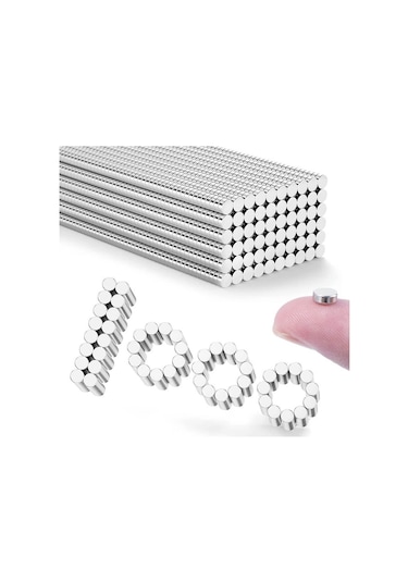 Koodmax 10 Adet 8x10mm Yuvarlak Güçlü Neodyum Mıknatıs - Neodim Magnet Çap 8mm , Kalınlık 10mm