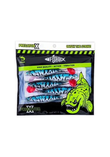 Silikon Balık - 10g 100mm - Fishack Predatorx - Grim