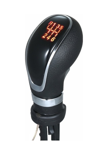 Didadodo Opel Astra İçin Led Vites Topuzu - Siyah/kırmızı 6 Vitesli Vites Topuzu Siyah