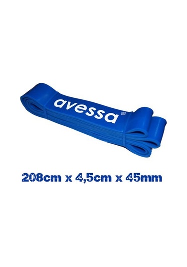 Avessa Latex Güç Bandı 45mm Ekstra Sert Mavi