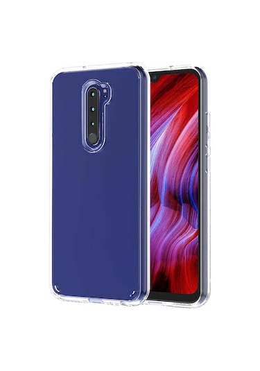 Xiaomi Redmi Note 8 Pro Kılıf Zore Coss Şeffaf Sert Silikon Kılıf Renksiz