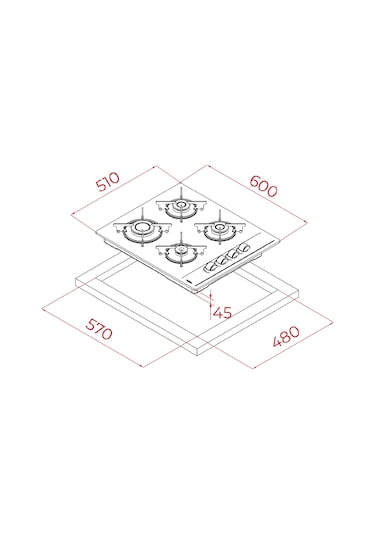 Teka Chef 5 HAK 625 BK - GBE 64002 KB - ATV 60 Siyah Ankastre Set