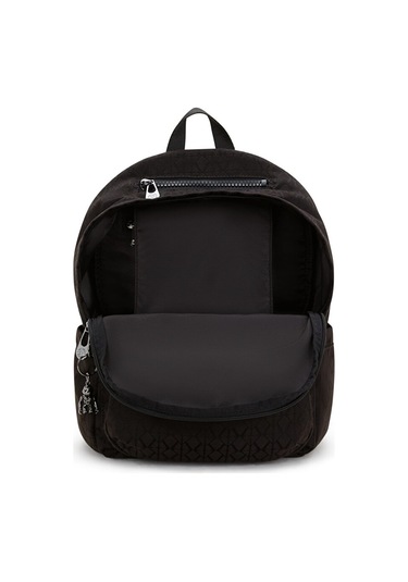 Kıplıng Delia Orta Boy Sırt Çantası Siyah Black Sıgnature Jq Siyah