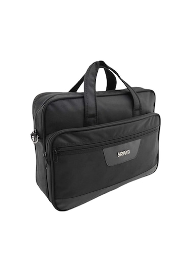 Sırımsı Siyah 1900 Denye Kumaş Laptop & Evrak Çantası 160 N11.263